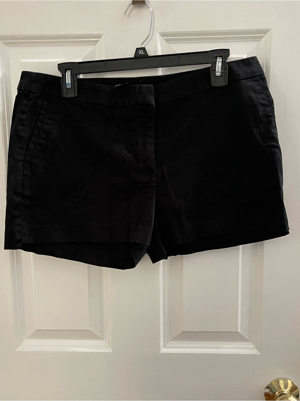 H&M Black High-Waist Tailored Shorts